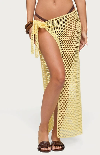 Edikted Avigail Crochet Maxi Sarong