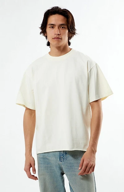 Pacsun Cream Premium Cropped T-Shirt