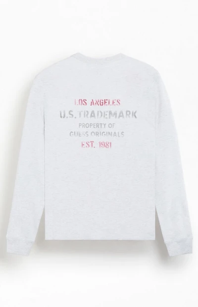 GUESS Originals Trademark Waffle Knit Long Sleeve T-Shirt