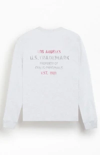 GUESS Originals Trademark Waffle Knit Long Sleeve T-Shirt