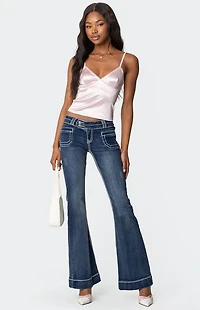 Edikted Amelie Satin Effect Tank Top