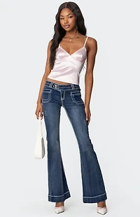 Edikted Amelie Satin Effect Tank Top