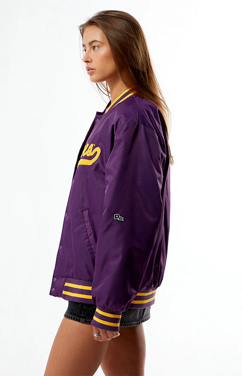 HYPE & VICE LSU Tigers A-Game Varsity Bomber Jacket