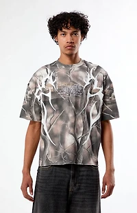 Pacsun Ascend Camo Cropped Boxy T-Shirt
