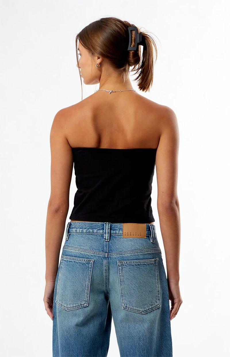 HYPE & VICE Ohio State Buckeyes Embroidered Tube Top