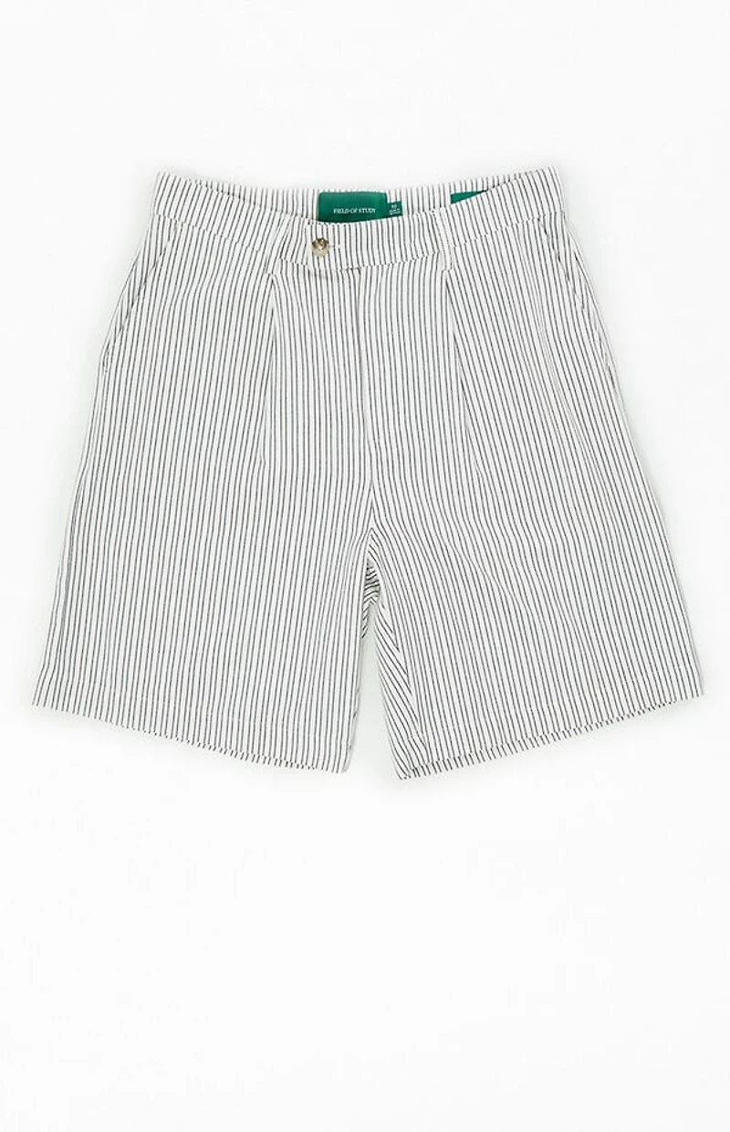 FIELD OF STUDY by Pacsun Striped Linen Baggy Shorts