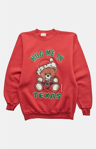 PS VINTAGE '80s Hug Me In Texas Crew Neck Sweatshirt