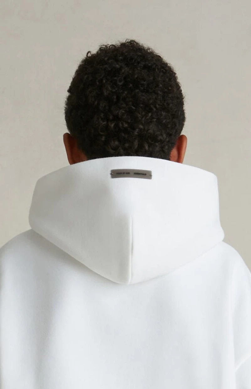 Fear of God ESSENTIALS Kids Cloud White Fleece Hoodie
