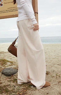 John Galt Pink Striped Anastasia Sweatpants