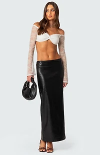Edikted Sainty Sheer Lace Crop Top
