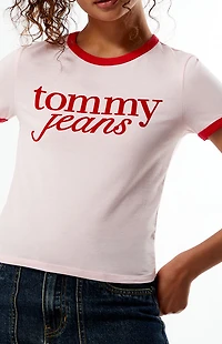 Tommy Jeans Script Slim Ringer T-Shirt