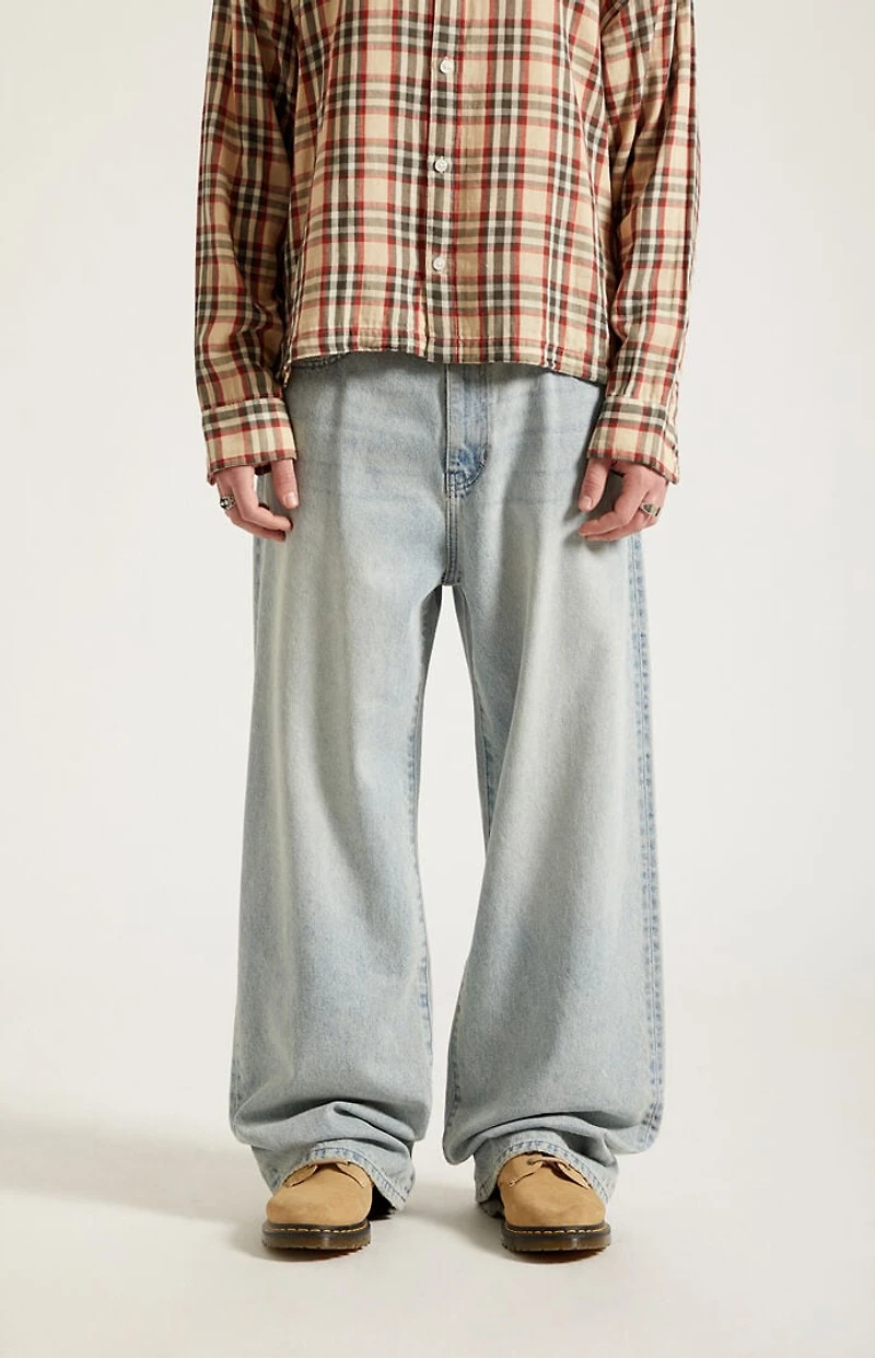 Pacsun Blake Extreme Baggy Jeans Light Blue