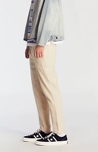 Pacsun Cream Straight Leg Linen Pants