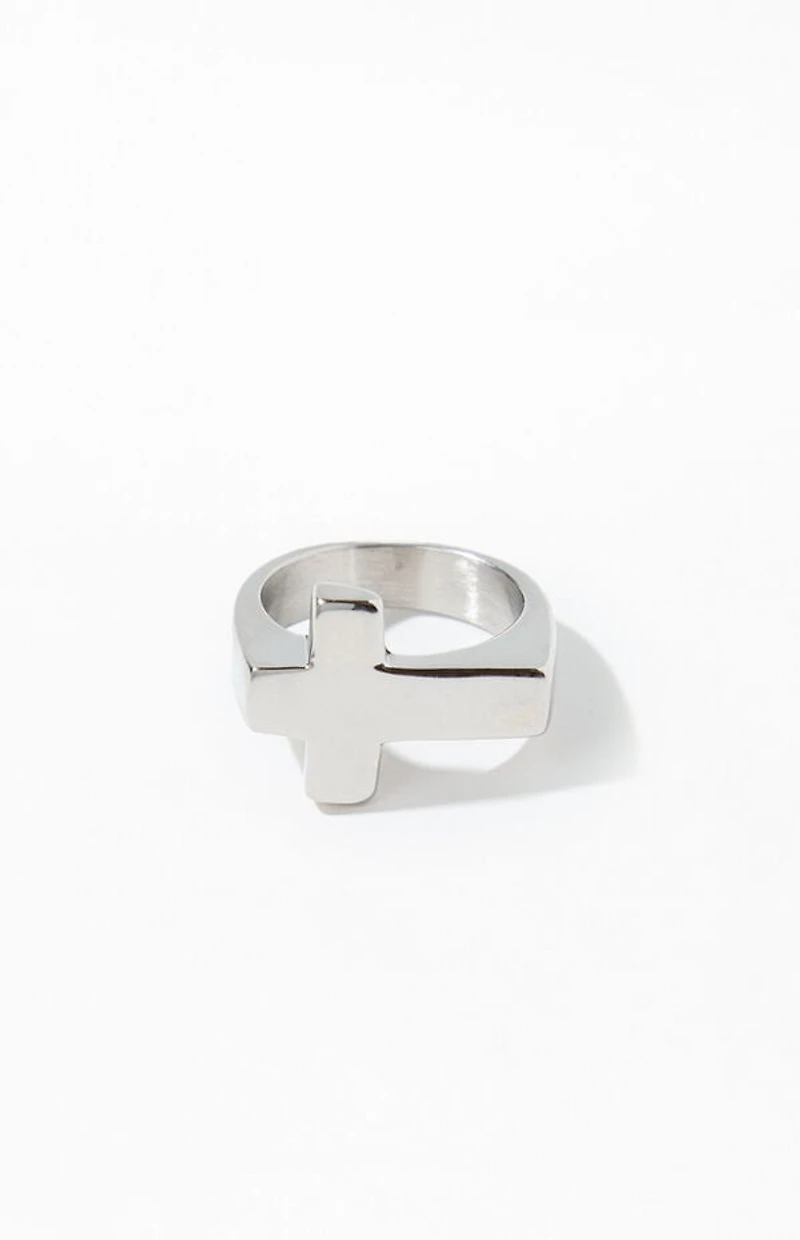 Pacsun Silver Cross Ring