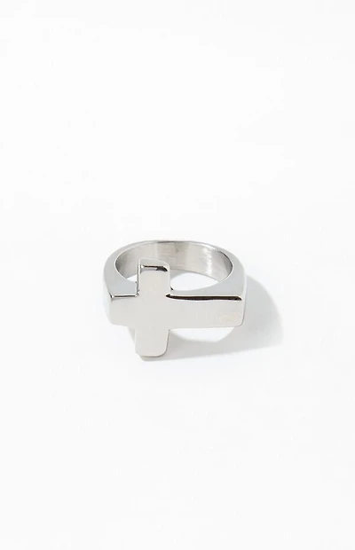 Pacsun Silver Cross Ring