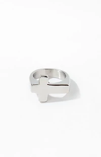 Pacsun Silver Cross Ring