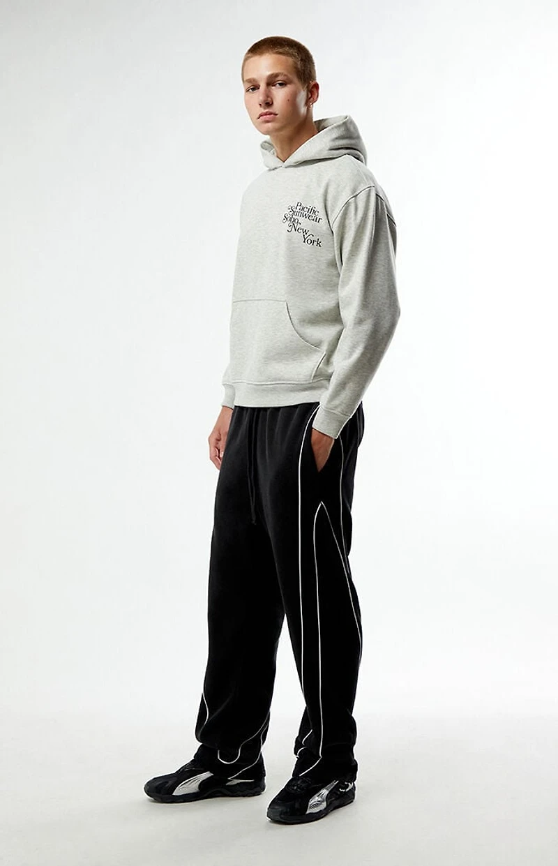 Pacsun Black Piping Track Sweatpants