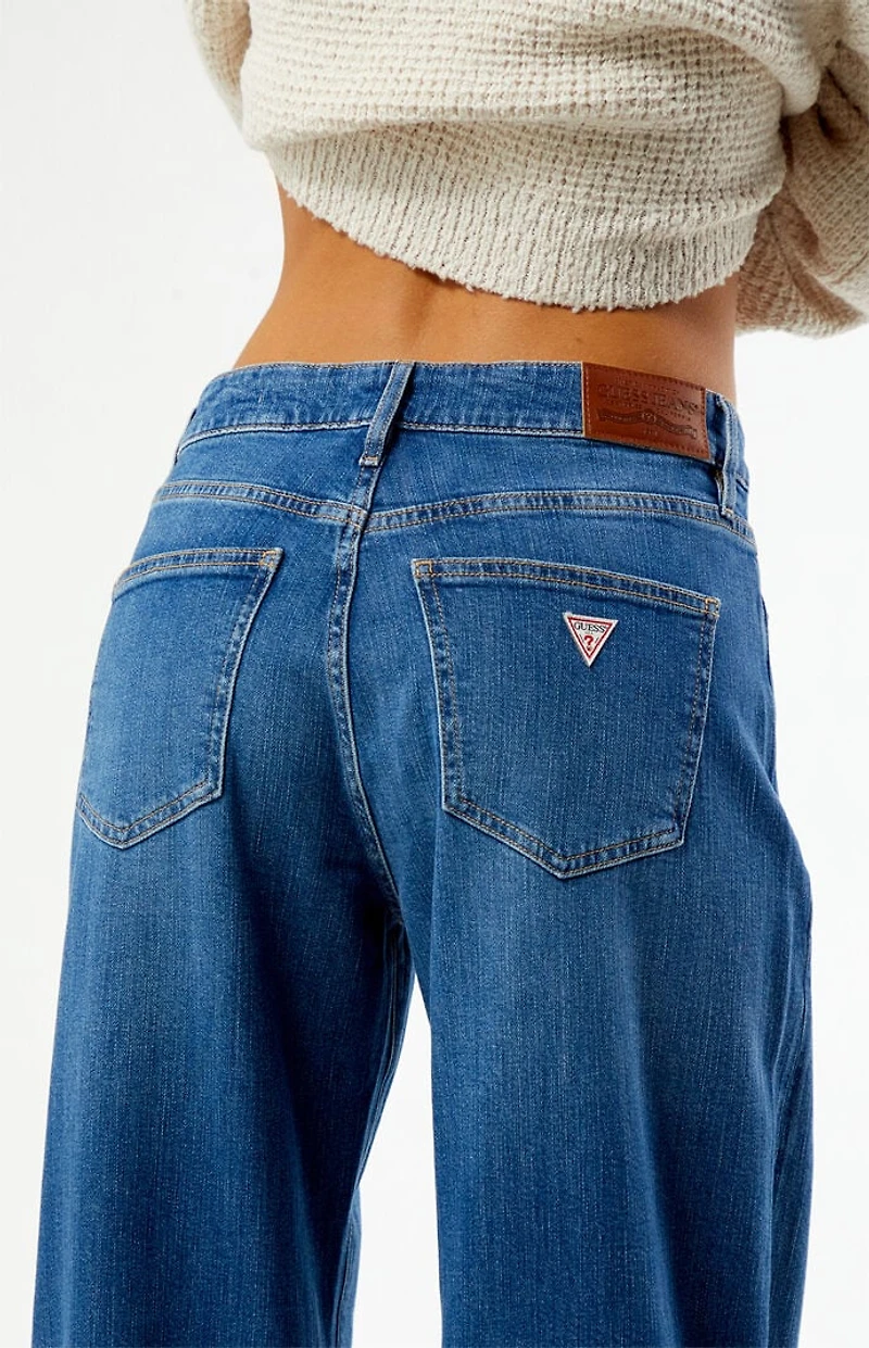 Guess G13 Medium Blue Low Rise Extra Wide Leg Jeans