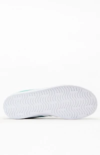 adidas Kids Green & White VL Court 3.0 Shoes