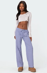 Edikted Olivia Striped Loose Fit Pants