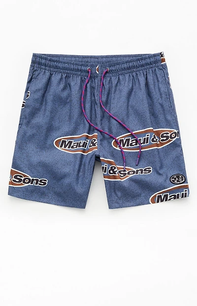 Maui & Sons Flying Disc 6.5" Swim Trunks