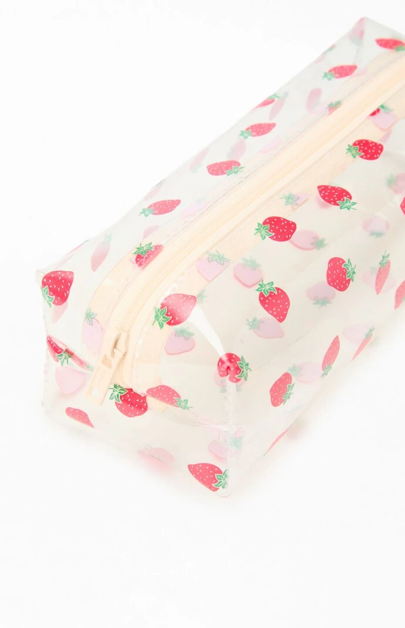 John Galt Strawberry Makeup Bag