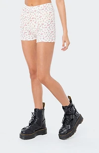 Edikted Primrose Waffle Shorts