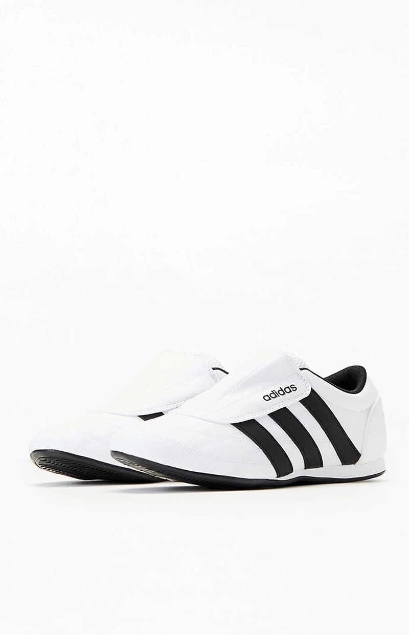 adidas Women's White & Black Tekwen Slip-On Sneakers
