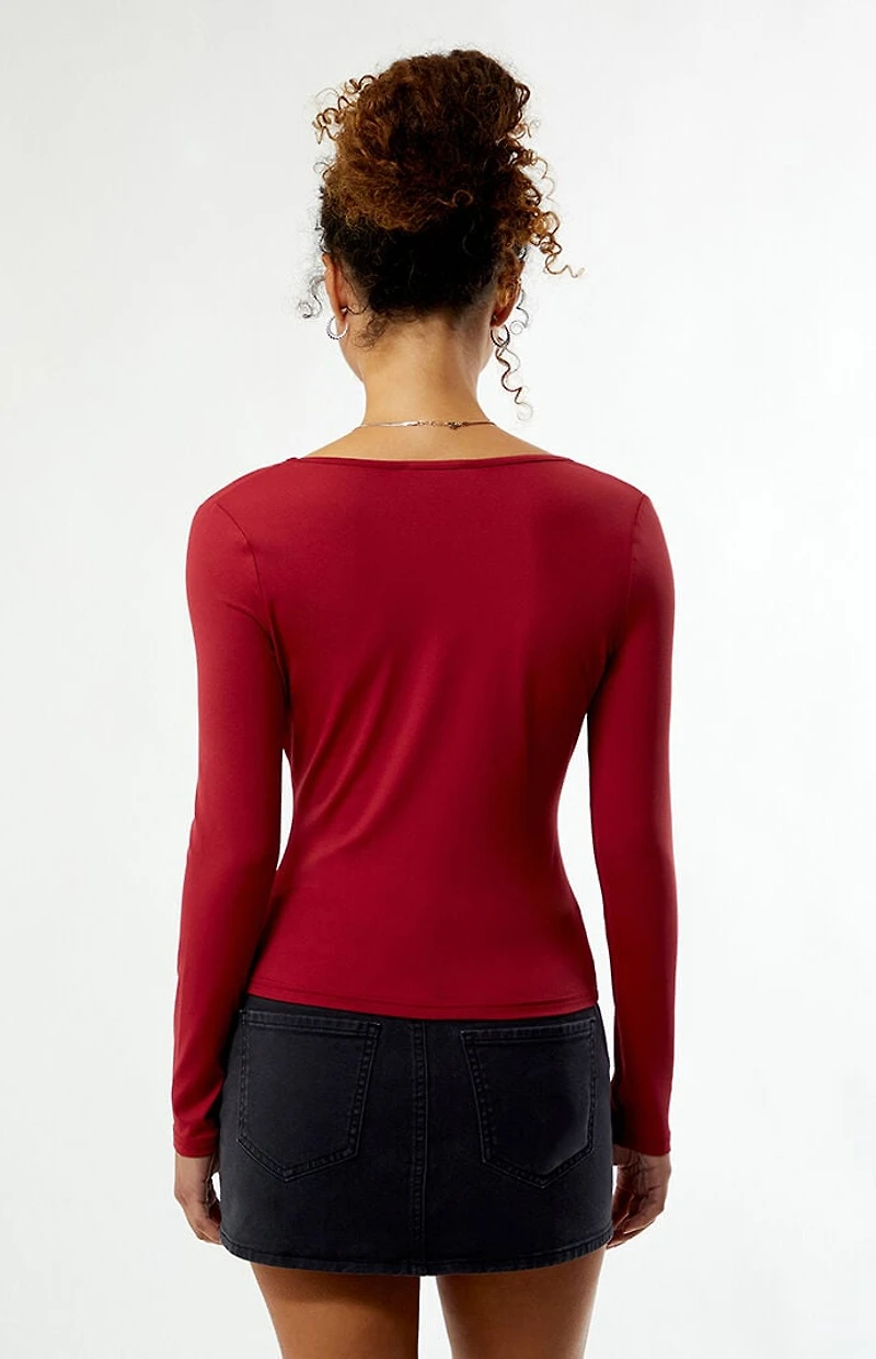 Your Favorite Demi Scoop Neck Long Sleeve Top