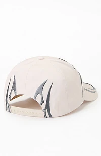 Pacsun Cream Ascend Logo Snapback Hat