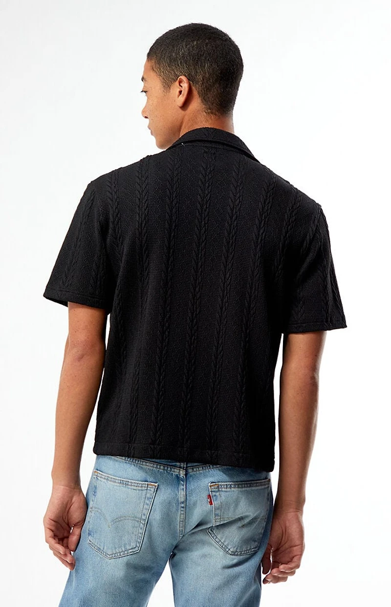Pacsun Cable Jacquard Camp Shirt