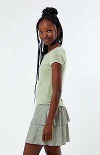 Pacsun Kids Tiered Scrunch Mini Skirt