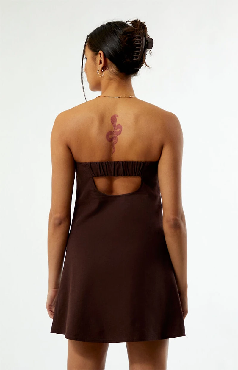 Your Favorite Strapless Everyday Linen Mini Dress