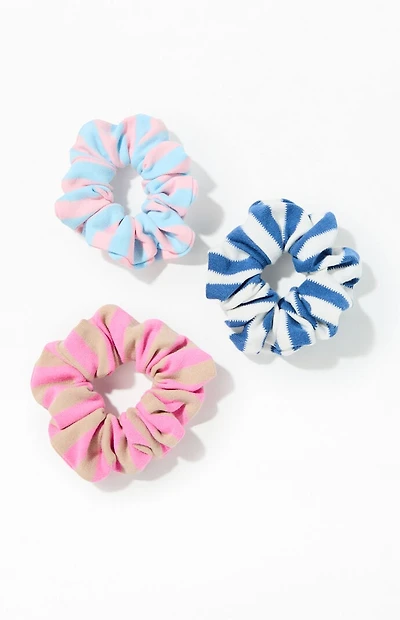 LA Hearts 3 Pack Stripes Hair Scrunchies