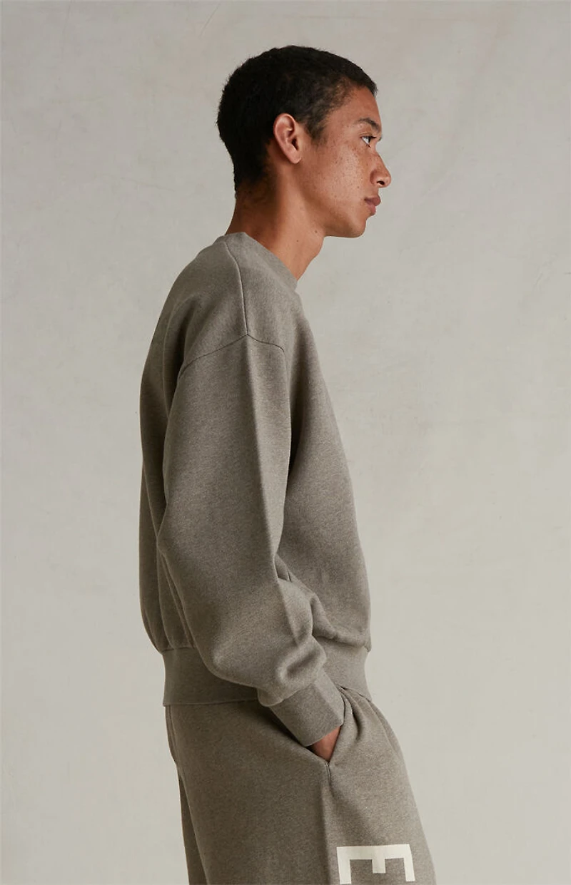 Fear of God ESSENTIALS Homestead Heather Classic Fleece Crew Neck Sweatshirt
