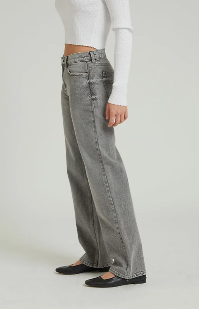 Pacsun Jordyn Gray Low Rise Straight Leg Jeans