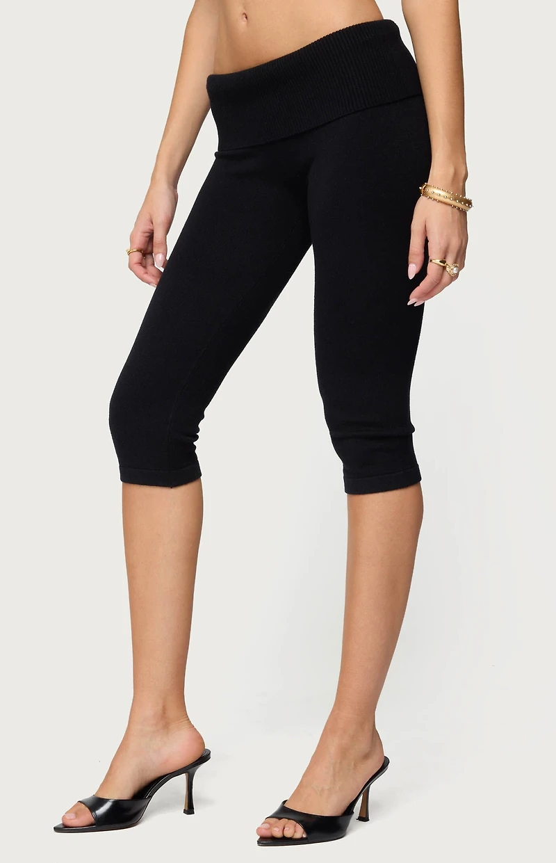 Edikted Skyla Knit Capri Pants