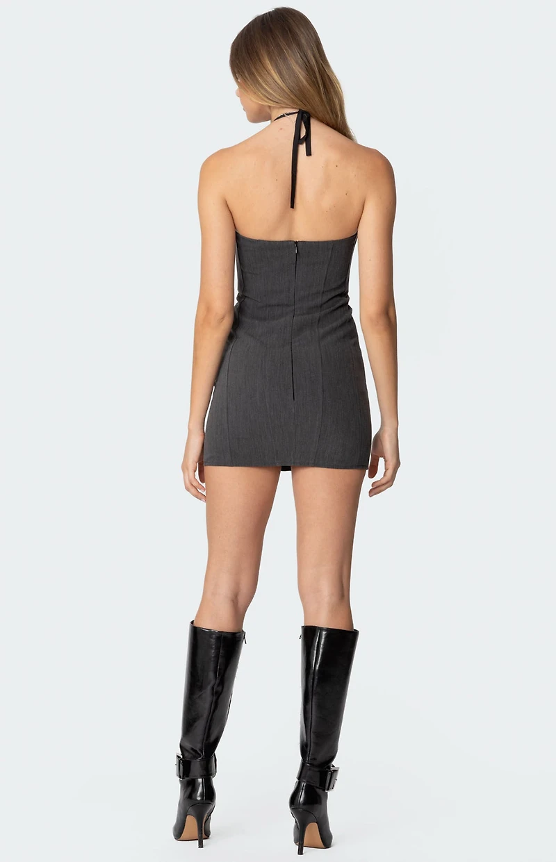 Edikted Peekaboo Lace Bra Mini Dress