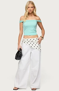 Edikted Sami Off Shoulder Knit Top