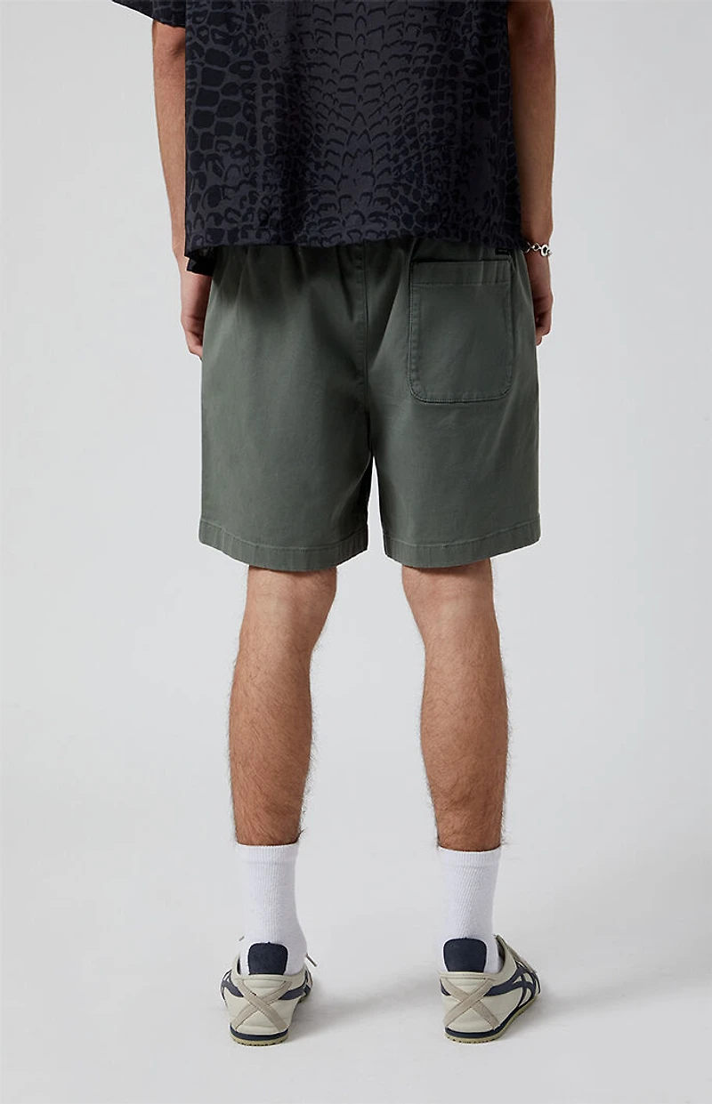 Pacsun Green Volley Shorts