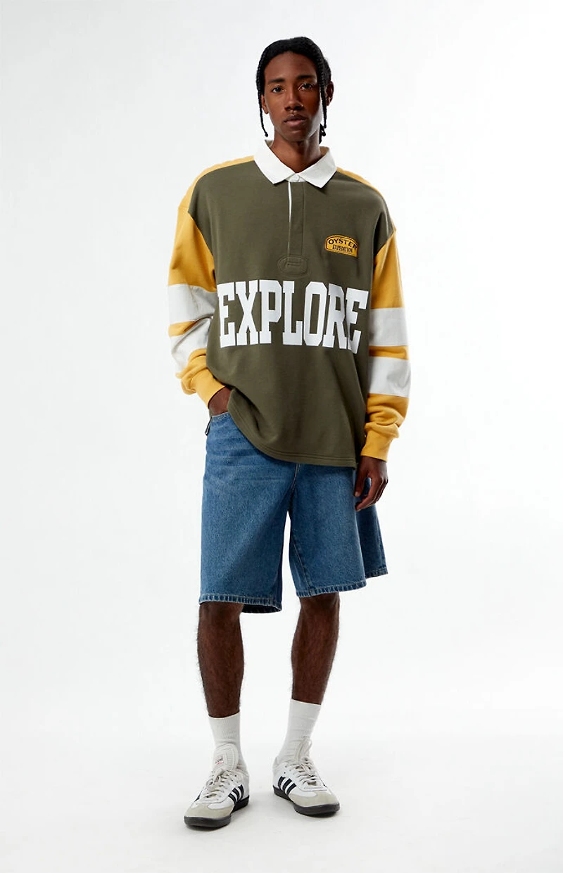 OYSTER EXPEDITION Explore Long Sleeve Rugby Shirt