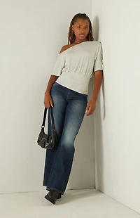 Your Favorite Stacy Cinched Waist Short Sleeve Top