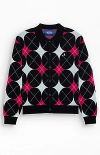 Awake NY Argyle Knit Cardigan