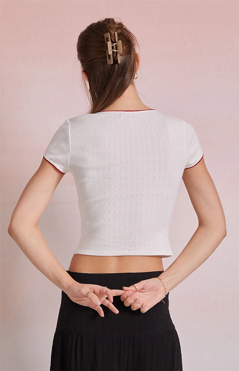 Beverly and Beck Emma Pointelle T-Shirt