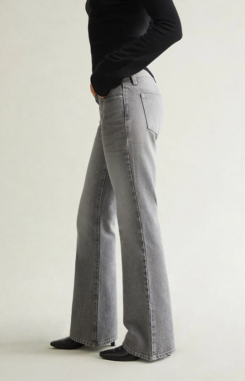 Pacsun Jade Low Rise Bootcut Jeans Light Gray
