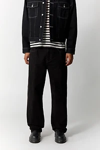 Pacsun Dylan Baggy Jeans Cargo Contrast Stitch Black