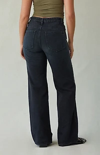 Pacsun Madison High Waisted Girlfriend Jeans Black