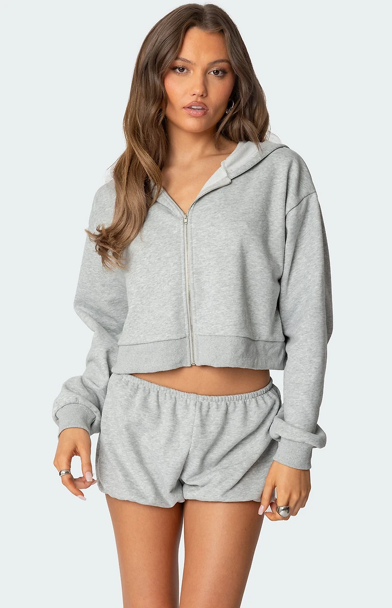 Edikted Robina Zip Up Hoodie