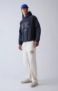 A.R.C. Cream Fleece Baggy Sweatpants