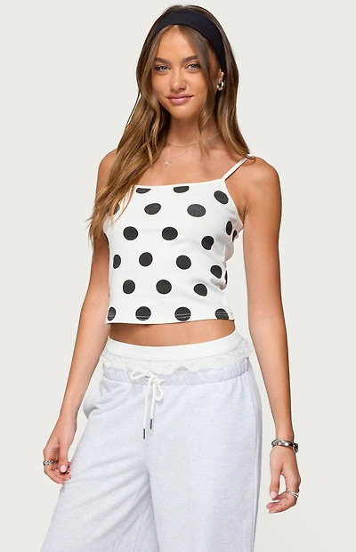 Edikted Lynne Polka Dot Tank Top
